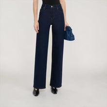 Load image into Gallery viewer, NWT FRAME Le Slim Palazzo Long Jeans Color : Rinse Style: LSPL814. Size 28

