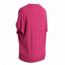 Load image into Gallery viewer, NWT Banana Republic Women's Size S Short Sleeve Pink Sweater Top Linen &amp; Rayon
