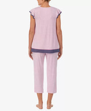 Load image into Gallery viewer, NWT Ellen Tracy Women's Short Sleeve 2 Piece Pajama Set PK/PRINT M
