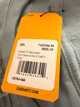 Load image into Gallery viewer, NWT Carhartt Relaxed Fit Graphic Tee TK5754-M Light Blue XL
