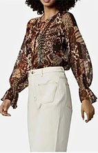 Load image into Gallery viewer, NWT Joie Womens Women's Cecarina Top in Pinecone Multi M
