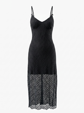 Load image into Gallery viewer, NWT Wild Fable Women's Bow Lace Midi Dress in Black L
