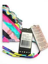 Load image into Gallery viewer, NWT RELLECIGA Women's Wavy Bikini Set Neon Striped L
