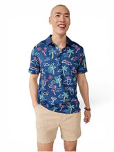 Load image into Gallery viewer, NWT Chubbies Popover Shirt One Man Wolfpack Navy Graphic Flamingo XXL
