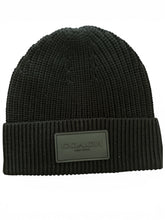 Load image into Gallery viewer, NWT Coach Knit Beanie With Rubber Patch Black
