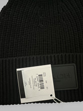 Load image into Gallery viewer, NWT Coach Knit Beanie With Rubber Patch Black
