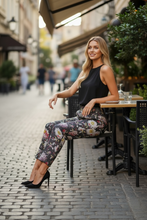 Load image into Gallery viewer, NWT Paul &amp; Joe Paris floral slim-leg 3D textured high rise slim Leg trousers. 36
