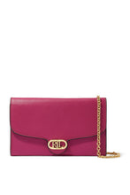 Load image into Gallery viewer, Lauren Ralph Lauren Adair Leather CrossBody Bag Fuschia
