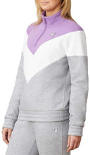 Load image into Gallery viewer, Fila Women&#39;s Ekanta 1/4 Zip: Grey, Lavender, White XS
