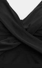 Load image into Gallery viewer, Cupshe Romantic/Feminine Mesh Wrap Front Cutout One Piece Swimsuit Black M
