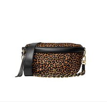 Load image into Gallery viewer, MICHAEL KORS Slater Extra-Small Leopard Print Calf Hair Sling Pack
