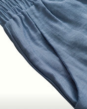 Load image into Gallery viewer, AD Vacation Ready, Women&#39;s Chic Lace-Trimmed Wide-Leg Shorts - Blue Small
