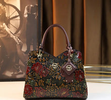 Load image into Gallery viewer, Andrea’s Deals Vintage Flower Pattern Handbag, Classic
