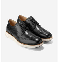 Load image into Gallery viewer, Cole Haan Men&#39;s Original Grand Remastered Wingtip Oxfords Black 10.5
