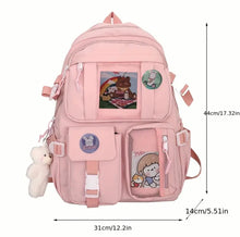 Load image into Gallery viewer, AD Girl’s School Backpack. Young Ladies College Laptop Backpacks 16” Pink
