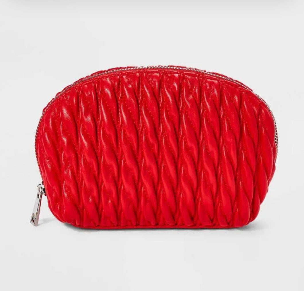 A New Day Rounded Pouch Bag Red