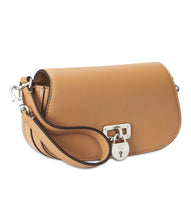 Load image into Gallery viewer, Lauren Ralph Lauren Mini Tanner Leather Convertible Clutch Buff
