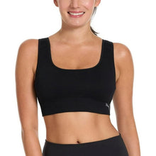 Load image into Gallery viewer, Puma Convertible Sports Bra 2 Pack Grey &amp; Black M
