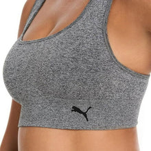 Load image into Gallery viewer, Puma Convertible Sports Bra 2 Pack Grey &amp; Black M
