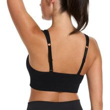 Load image into Gallery viewer, Puma Convertible Sports Bra 2 Pack Grey &amp; Black M
