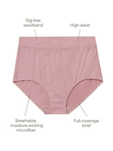 Load image into Gallery viewer, Warners Blissful Benefits Breathable Moisture-Wicking Microfiber Brief RS4963W M
