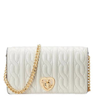 Load image into Gallery viewer, Lauren Ralph Lauren Quilted Leather Turn-Lock Mini Crossbody Vanilla
