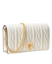 Load image into Gallery viewer, Lauren Ralph Lauren Quilted Leather Turn-Lock Mini Crossbody Vanilla
