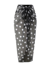 Load image into Gallery viewer, AD Beads Halter Hollow Out One-piece Bathing-suit &amp; Polka Dots Coverup
