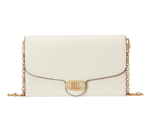 Load image into Gallery viewer, Lauren Ralph Lauren Leather Medium Adair Crossbody Resort Cream
