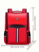 Load image into Gallery viewer, AD Red School Backpack For 3-14 Years Old Boys And Girls, British Style
