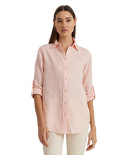 Load image into Gallery viewer, Lauren Ralph Lauren Linen Shirt Pink Opal Size XL
