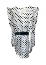 Load image into Gallery viewer, Rosevelvet Polka Dot Ruffle Dress with Belt Midi Dress M
