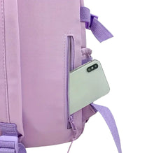 Load image into Gallery viewer, AD Travel Backpack, Multi-Pocket Waterproof College School Bag Lavender
