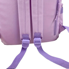 Load image into Gallery viewer, AD Travel Backpack, Multi-Pocket Waterproof College School Bag Lavender
