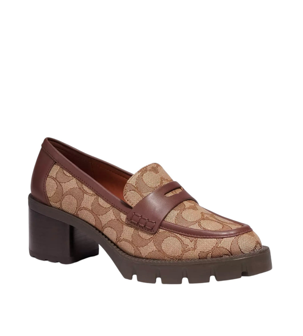 Coach Colleen Loafer In Signature Jacquard 9.5B