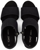 Load image into Gallery viewer, TOMS WOMEN MAJORCA PLATFORM BLACK BASKET WEAVE 7.5
