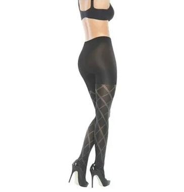 Spanx Love Your Assets Flipside Diamond Reversible Shaping Tights Size 2