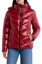 Load image into Gallery viewer, Michael Kors Short 450 Fill Power Hooded Puffer Jacket Size L
