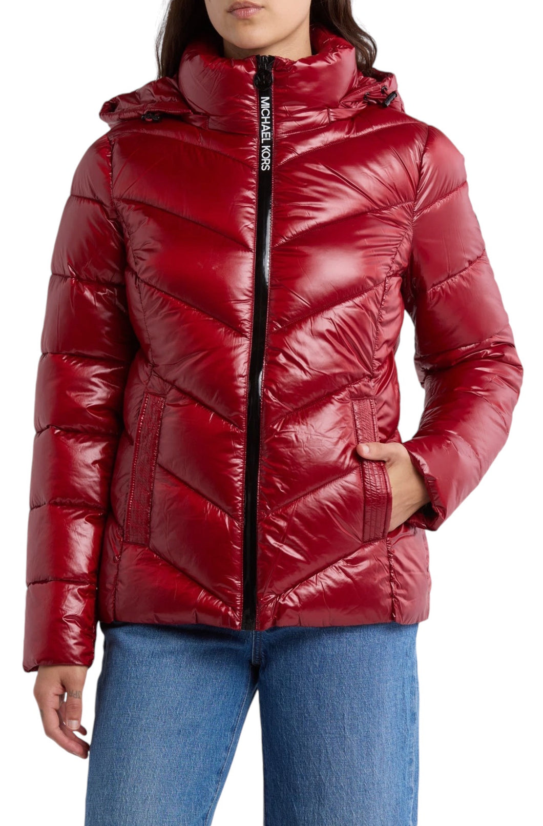 Michael Kors Michael Kors Short 450 Fill Power Hooded Puffer Jacket Size S