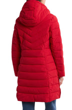 Load image into Gallery viewer, Michael Kors Hooded 450 Fill Power Longline Puffer Jacket L Crimson
