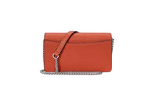 Load image into Gallery viewer, Lauren Ralph Lauren Pebbled Leather Xbody Turn-Lock Tech Case Rust Orange
