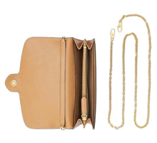 Load image into Gallery viewer, Lauren Ralph Lauren Leather Medium Adair Wallet Crossbody Summer Buff
