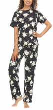 Load image into Gallery viewer, Flora Nikrooz 2 Piece Super Soft Short Sleeve Shirt and Pant Pj Set Bk XXL
