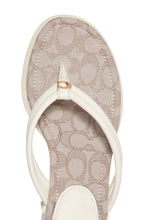 Load image into Gallery viewer, COACH Franki Platform Flip Flops Chalk 9B
