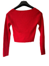 Load image into Gallery viewer, One Grey Day Lala Cardigan Red Small
