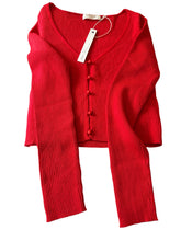 Load image into Gallery viewer, One Grey Day Lala Cardigan Red Small
