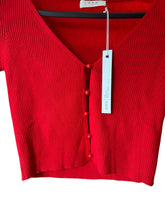 Load image into Gallery viewer, One Grey Day Lala Cardigan Red Small
