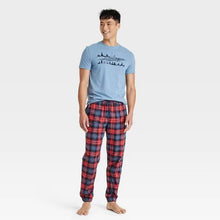 Load image into Gallery viewer, Men&#39;s Regular Fit Pajama Pants- Goodfellow &amp; Co&#39;™ Blue S
