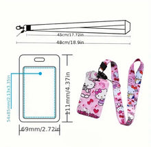 Load image into Gallery viewer, Hello Kitty ID Card Holder with Lanyard Hot Pink
