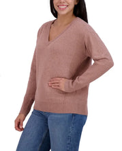 Load image into Gallery viewer, Lucky Brand Women&#39;s V-Neck Sweater Pink(Cognac) M
